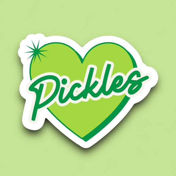 Pickles Heart Sticker