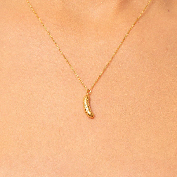 Pickle Charm Necklace