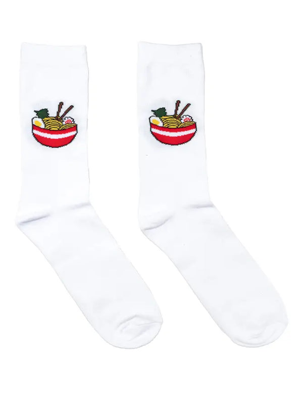 3D Packaged Crew Socks - Ramen Noodles