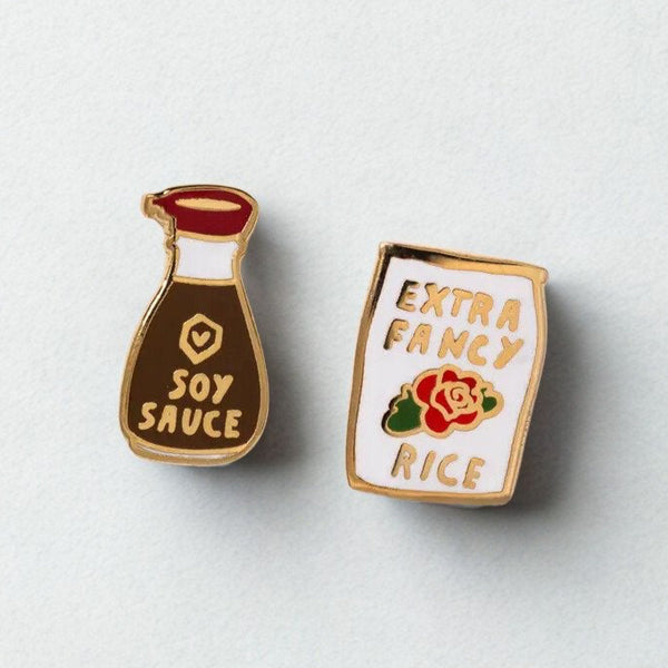 Soy Sauce & Rice Earrings