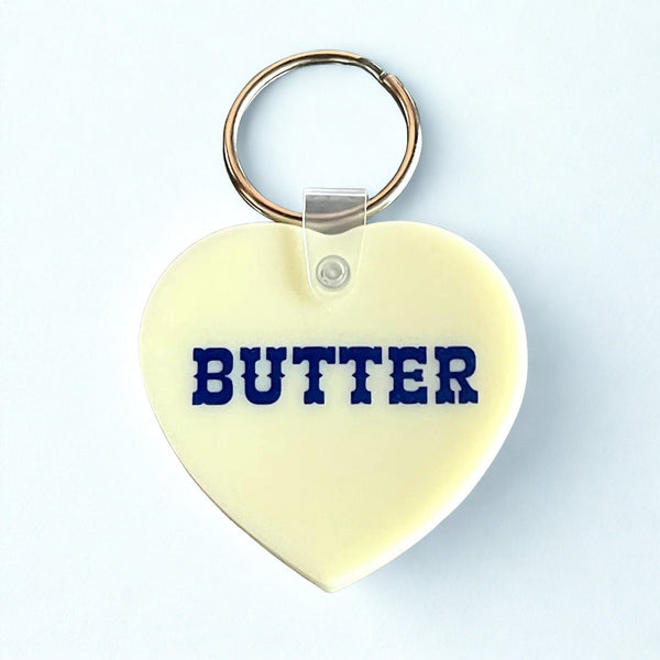 Butter Heart Keychain