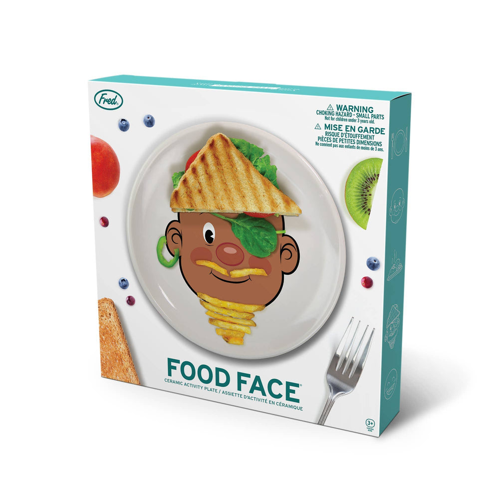 Food Face Plate in Brown Guy