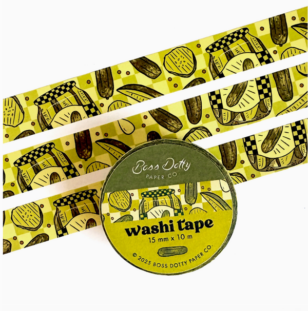 Pickle Pattern Washi Tape