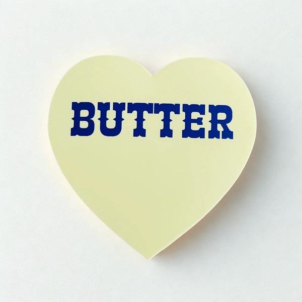 Butter Heart Sticker