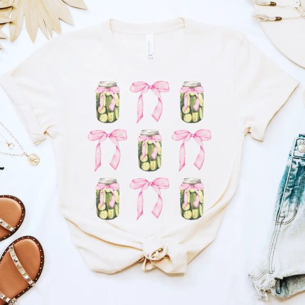 Pickle Jars & Pink Bows T-Shirt