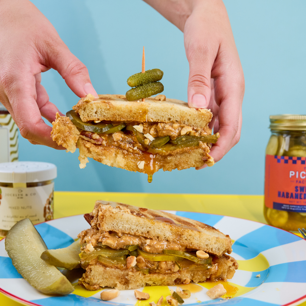 Pickle Peanut Buter Sandwich