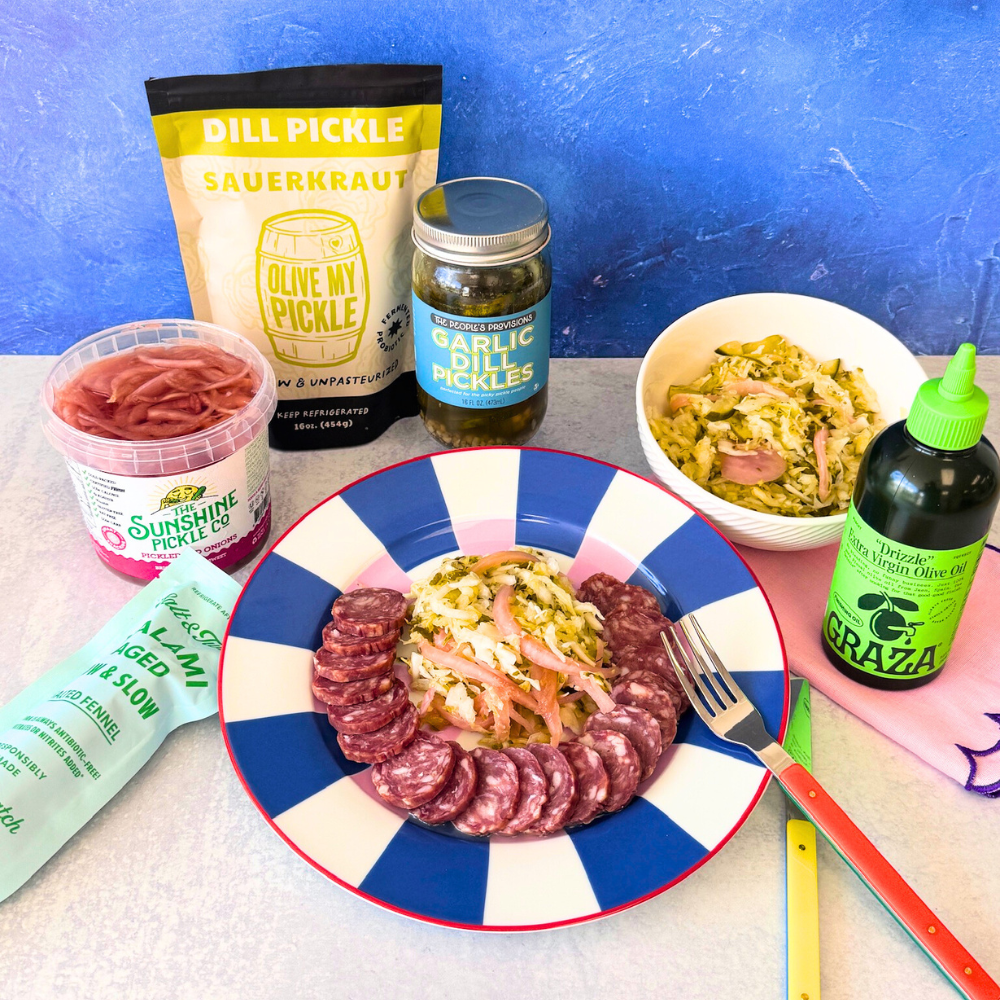 Pickle Lover Coleslaw Salad with Salami