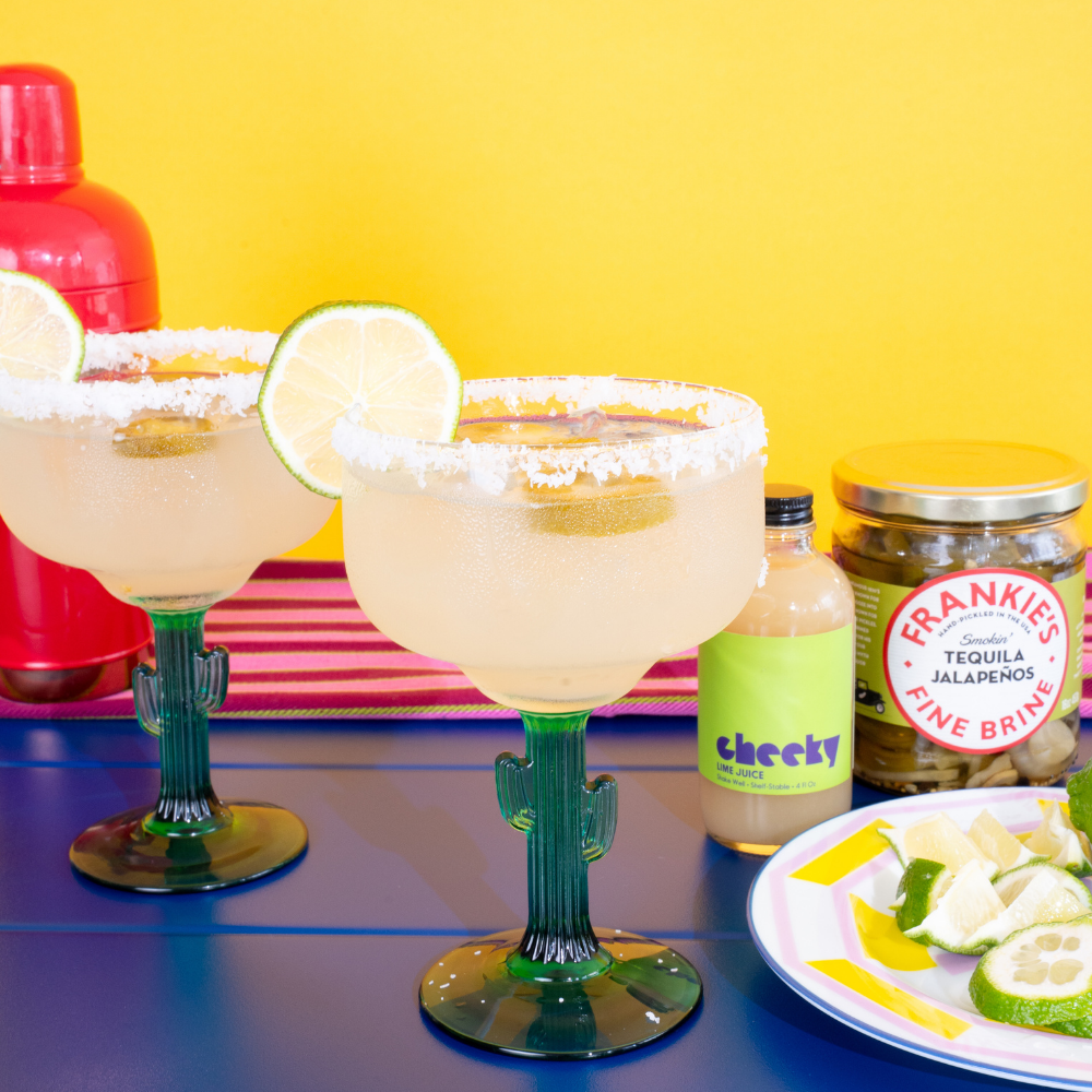 spicy jalapeno margarita with tequila jalapenos
