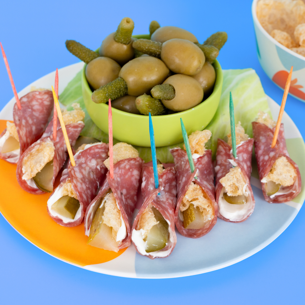 Dill Pickle Salami Roll-Ups