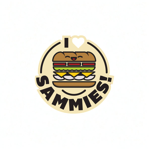 I Love Sammies! Sticker