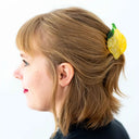 Midi Lemon Hair Claw Clip