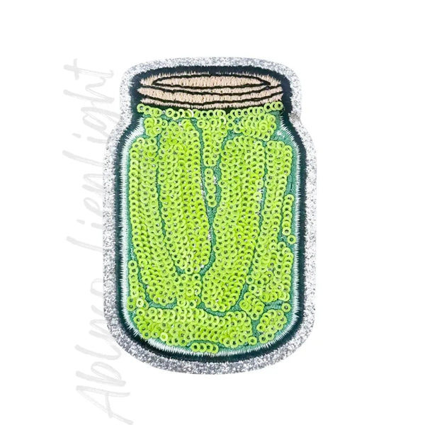 Pickle Jar Sequin Patch