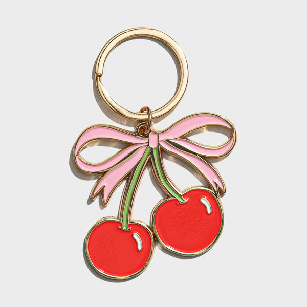 Cherries Enamel Keychain & Bag Charm