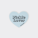 Pickle Lover Heart Sticker