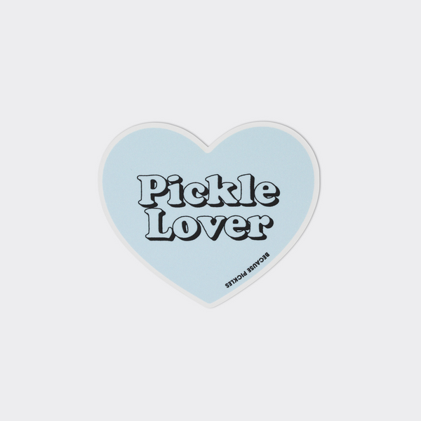 Pickle Lover Heart Sticker