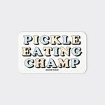 Pickle Eating Champ Sticker
