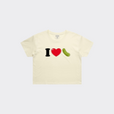 I Heart Pickles Cropped Tee