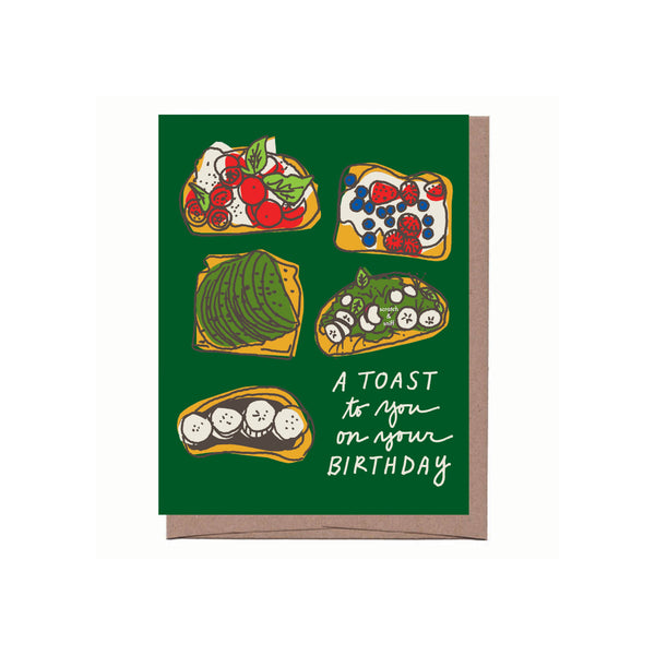 Scratch & Sniff Toast Birthday Card