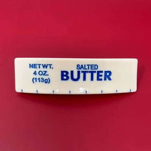 Salted Yellow Butter French Barrette Hair Clip