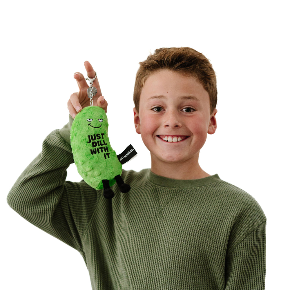Just Dill With It Plush Pickle Bag Charm