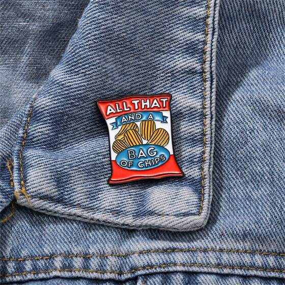 All That And A Bag of Chips Enamel Pin
