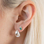 Olive Enamel Earrings