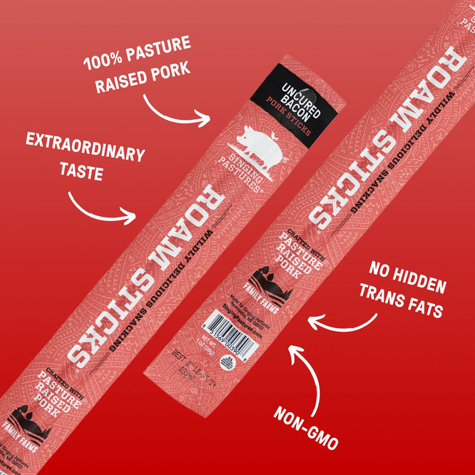 Pasture-Raised Uncured Bacon Meat Stick