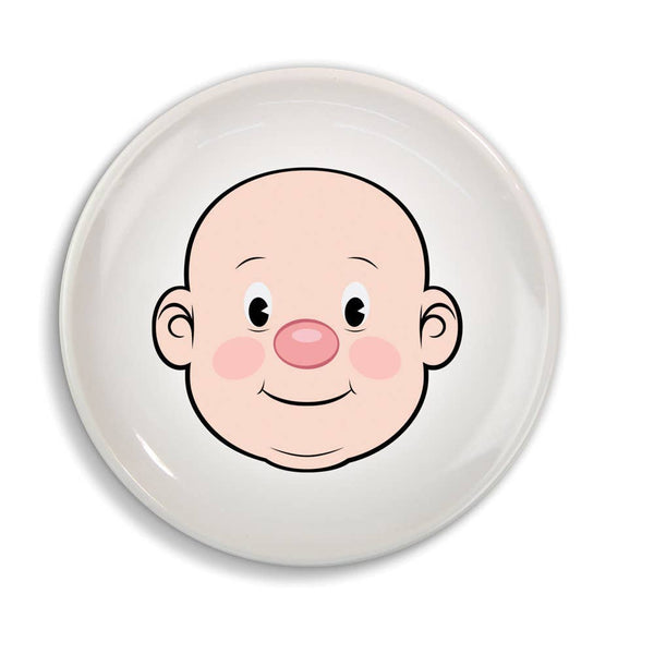 Food Face Plate in Pink Guy