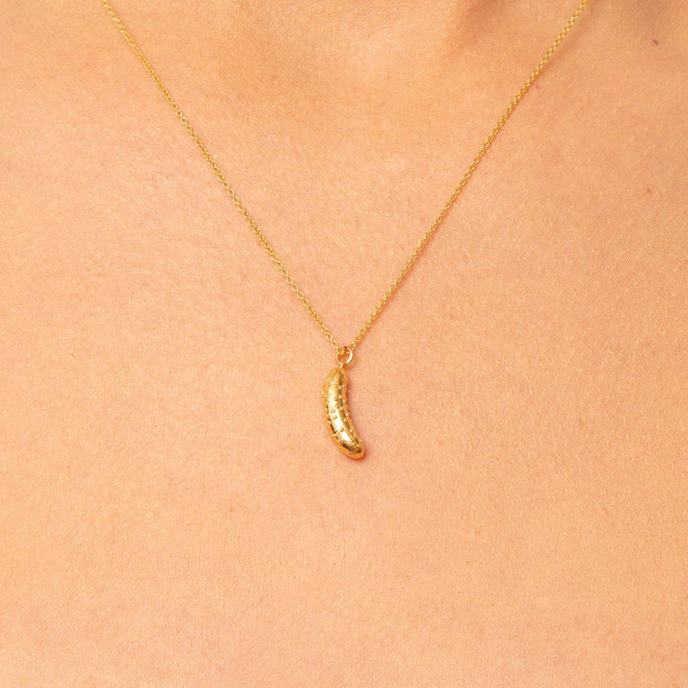 Pickle Charm Necklace