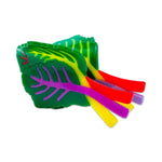 Large Rainbow Chard Hair Claw