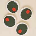 Pimento Olive Coasters