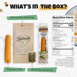 Popcorn On the Cob with Dill Pickle Seasoning