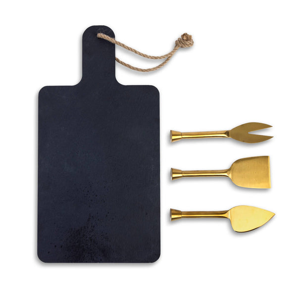 Slate Cheese Board Set