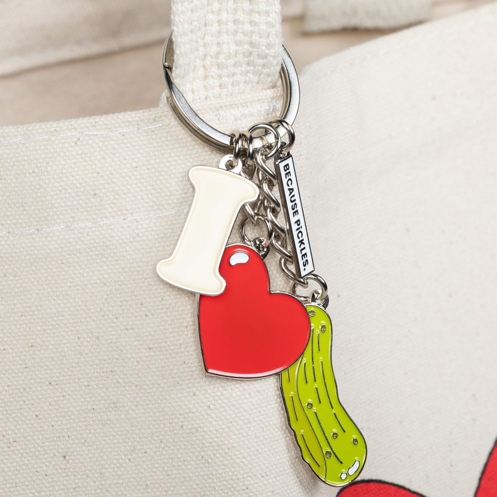 I Love Pickles Keychain