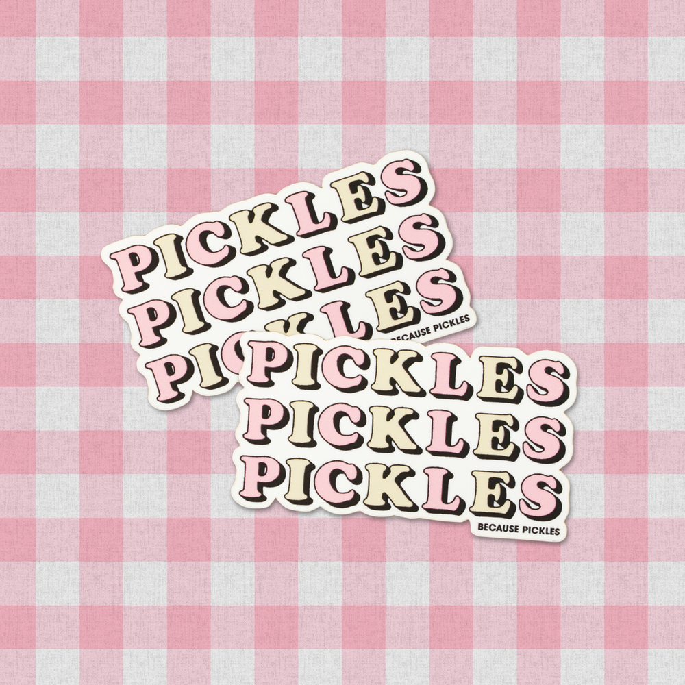 Pickles on Pickles Small Sticker