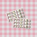 Pickles on Pickles Small Sticker