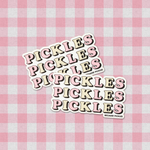 Pickles on Pickles Small Sticker
