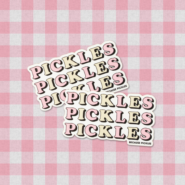 Pickles on Pickles Small Sticker