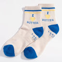 I Heart Butter Quarter Crew Socks