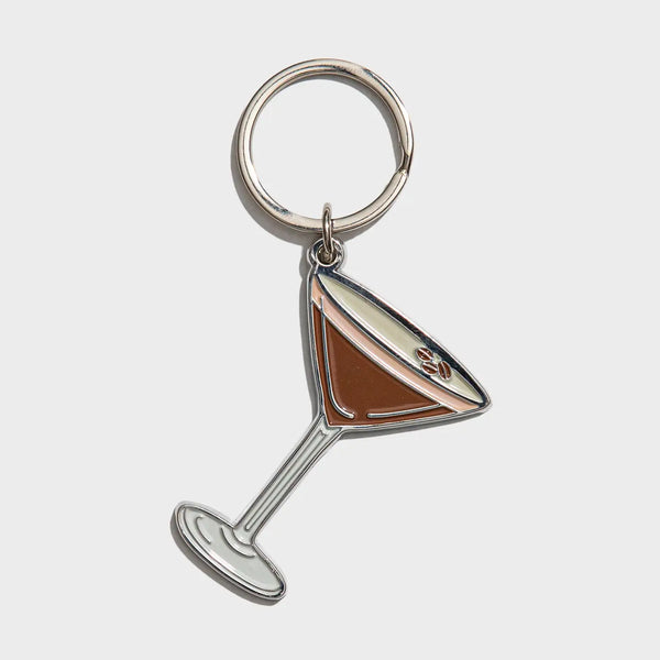 Espresso Martini Enamel Keychain & Bag Charm