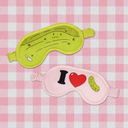 Sleep Mask in Puff Puff