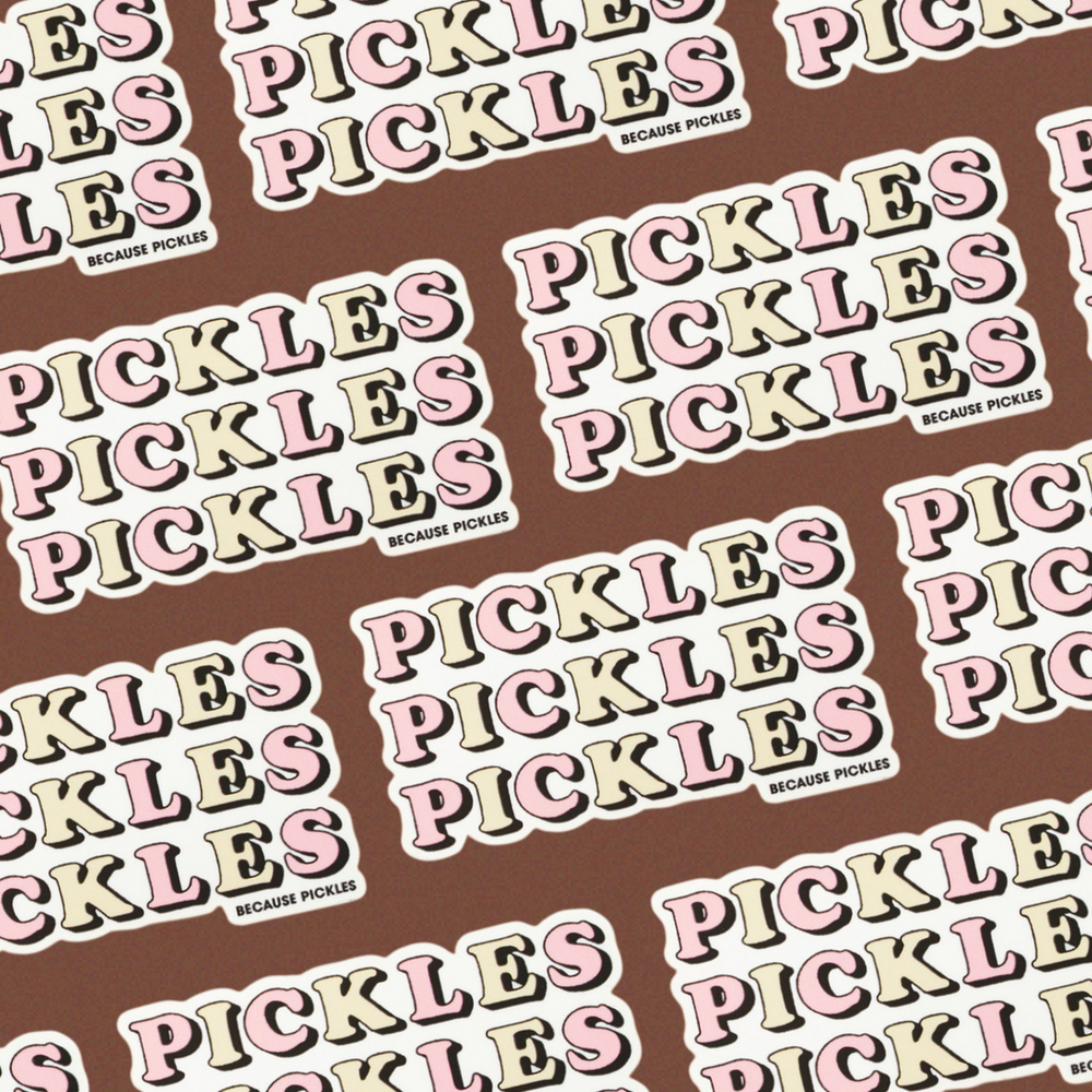 Pickles on Pickles Small Sticker