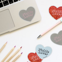 Pickle Lover Heart Sticker