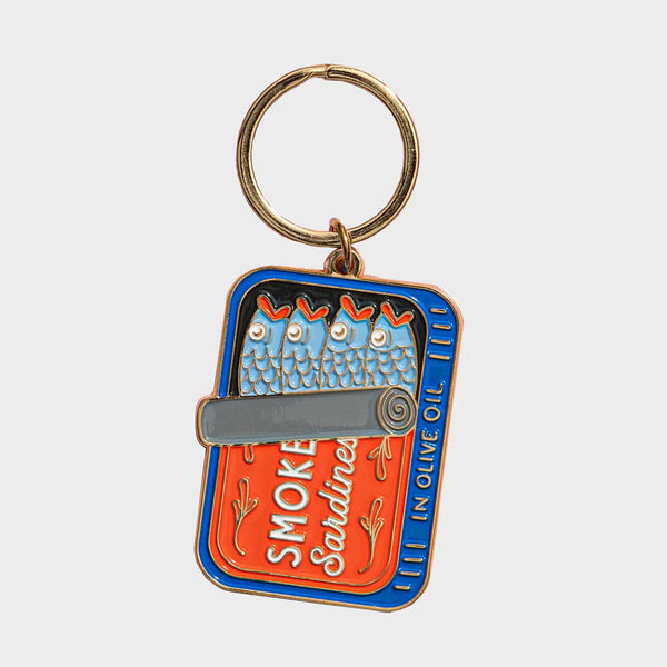 Sardines Can Enamel Keychain & Bag Charm