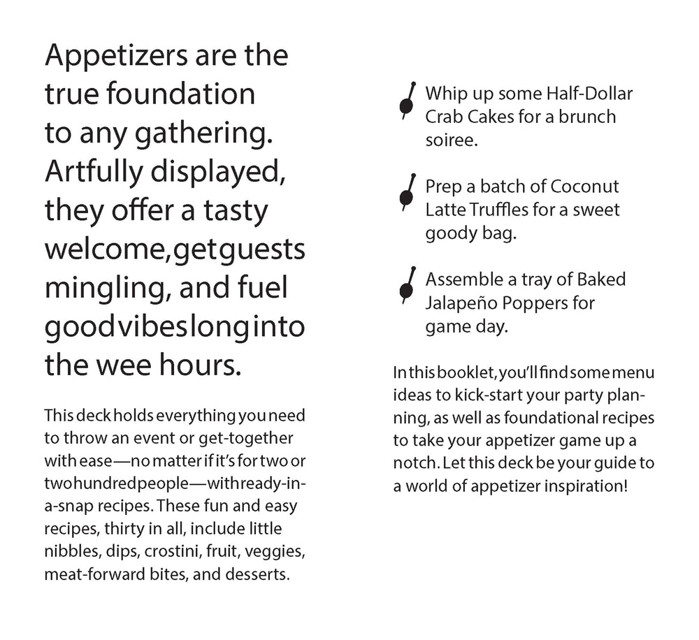 The Appetizer Deck