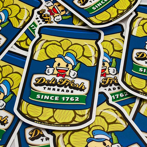 Deli Fresh Pickle Jar Sticker