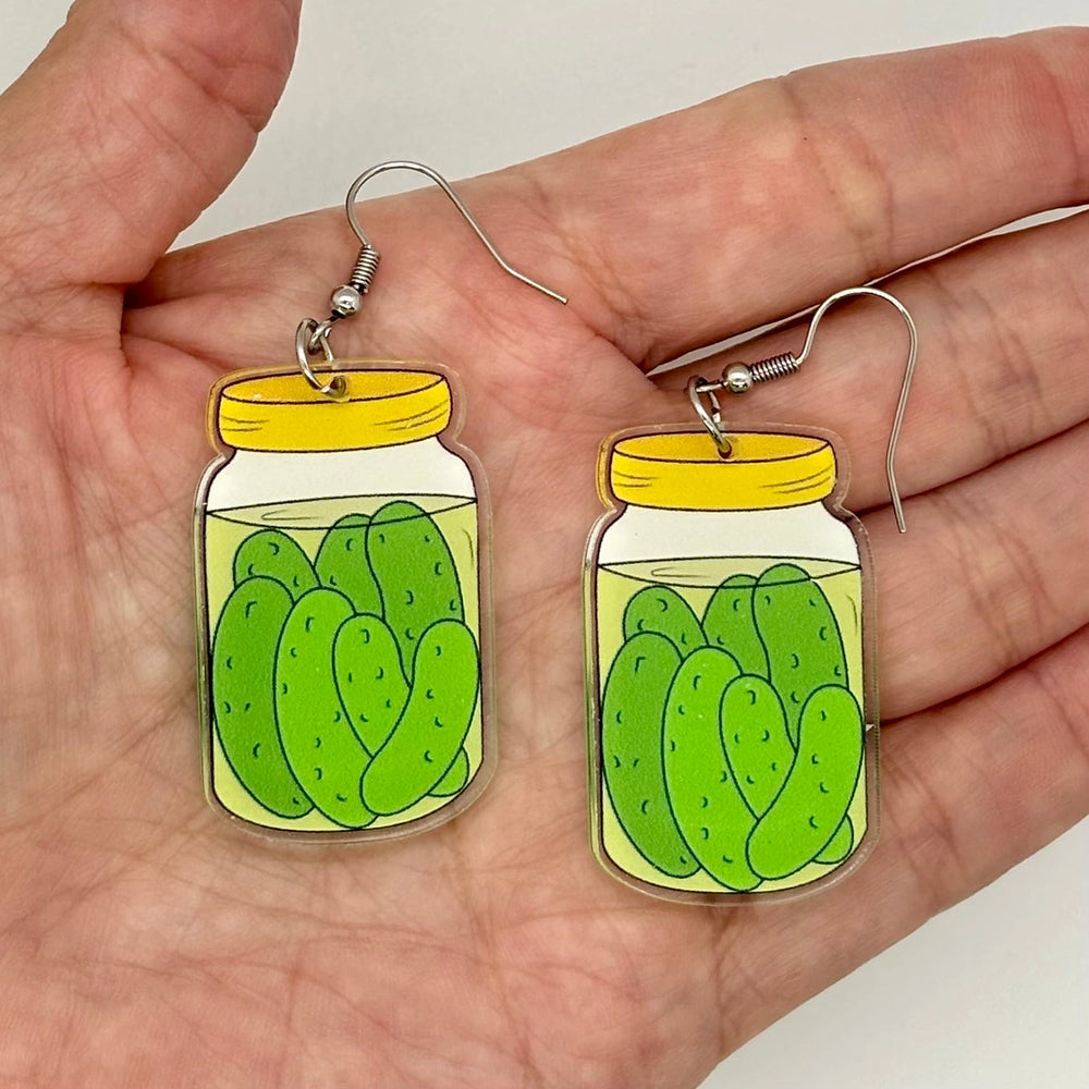 Pickle Jar Earrings