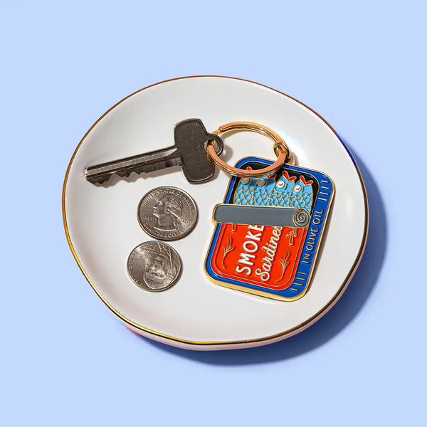 Sardines Can Enamel Keychain & Bag Charm