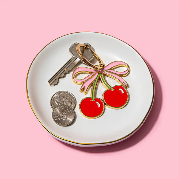 Cherries Enamel Keychain & Bag Charm