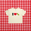 I Heart Pickles Cropped Tee